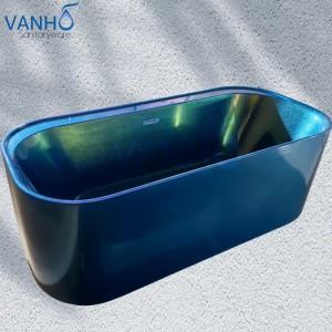 2025 New Phantom Blue Diamond Acrylic Bathtub